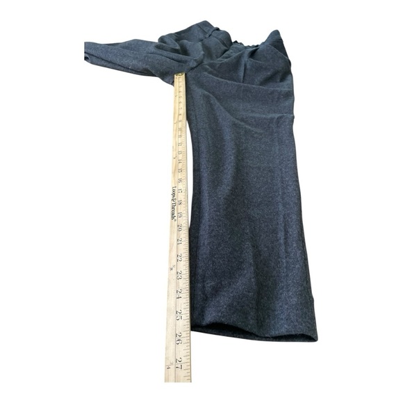 Banana Republic High Rise Tapered Italian Wool blend Size 8 Career Grey - Picture 7 of 13